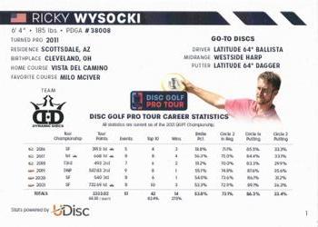2022 Disc Golf Pro Tour #1 Ricky Wysocki Back